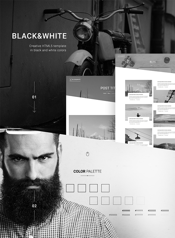 Black&White - Creative Multipurpose HTML Template - 7