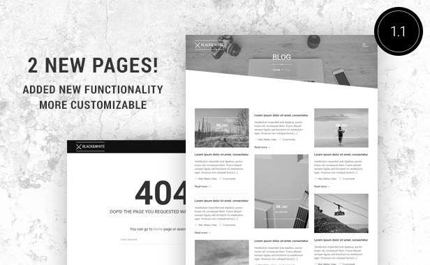 Black&White - Creative Multipurpose HTML Template - 5